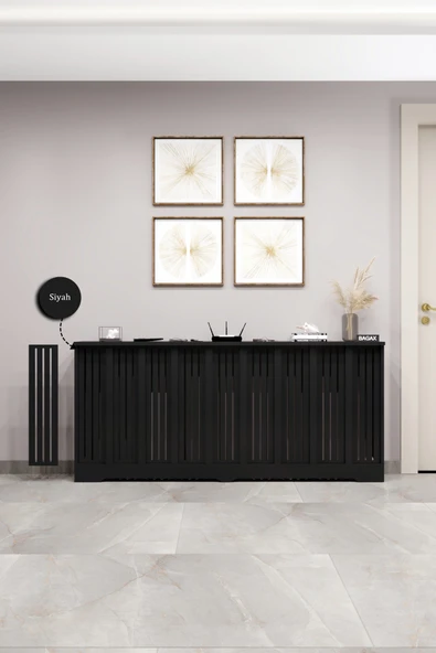 BAGAX Efes Model, Siyah Renk,iç Ölçü 176 Cm Dış Ölçü 180 Cm Petek Kaplama, Dresuar ürün görseli