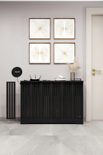 BAGAX Efes Model, Siyah Renk,iç Ölçü 116 Cm Dış Ölçü 120 Cm Petek Kaplama, Dresuar ürün görseli