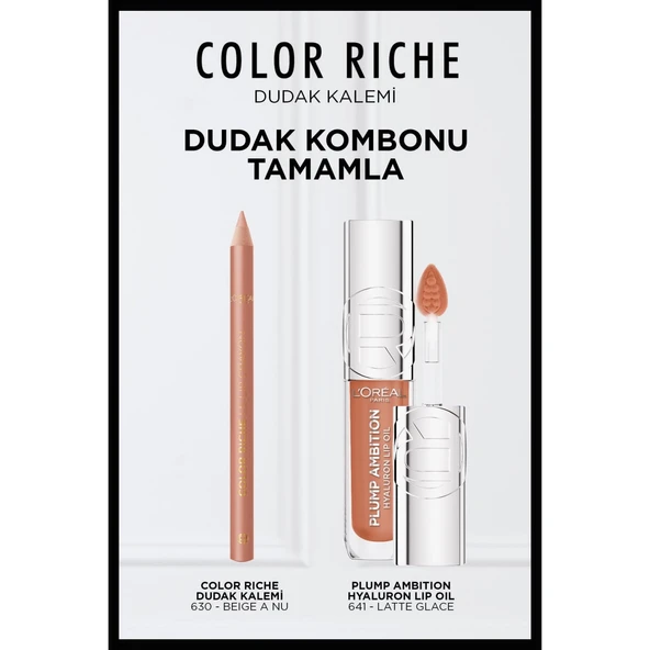 L'Oréal Paris Color Riche Dudak Kalemi - 630 Beige A Nu - Resim 3