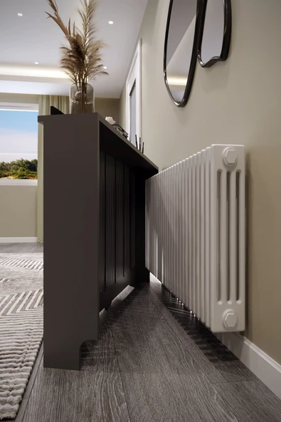 BAGAX Efes Model, Antrasit Renk,iç Ölçü 136 Cm Dış Ölçü 140 Cm Petek Kaplama, Dresuar - Resim 3