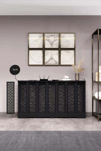 BAGAX Pera Model, Siyah Renk,iç Ölçü 136 Cm Dış Ölçü 140 Cm Petek Kaplama, Dresuar ürün görseli