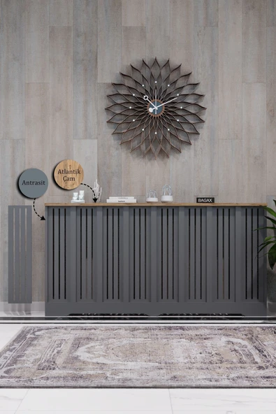 BAGAX Petek Onu Dresuar Kaplama 156cm Cok Amacli Dolaplar Mobilya Kalorifer Petek Onu Kapatma ürün görseli