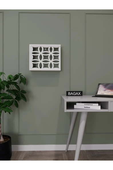 BAGAX Tasarım Çiçek Desenli Modem/sigorta Saklama Kutusu, 40cm X 33cm ürün görseli