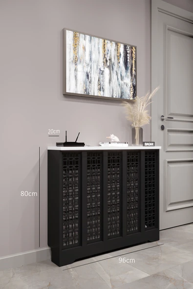 BAGAX Ahşap Petek Kaplama Dresuariç Ölçü 96 Cm Dış Ölçü 100 Cm, Kalorifer Kapama ürün görseli