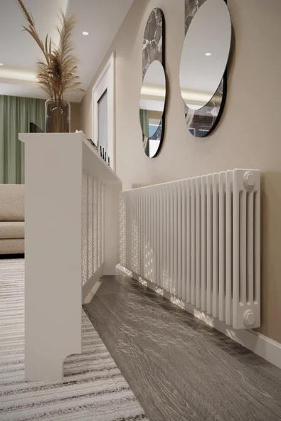 BAGAX Pera Model, Beyaz Renk,iç Ölçü 176 Cm Dış Ölçü 180 Cm Petek Kaplama, Dresuar - Resim 3