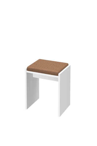 BAGAX Dekoratif Kumaşlı Puf Tabure Bench Koltuk Sandalye - Resim 4