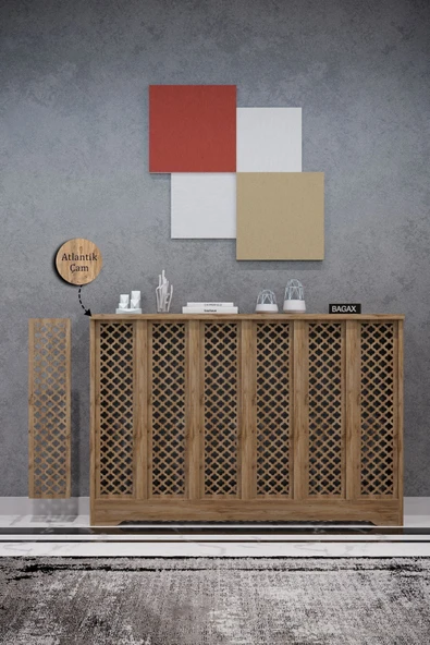 BAGAX Zeugma Model, Çam Renk,iç Ölçü 116 Cm Dış Ölçü 120 Cm Petek Kaplama, Dresuar ürün görseli