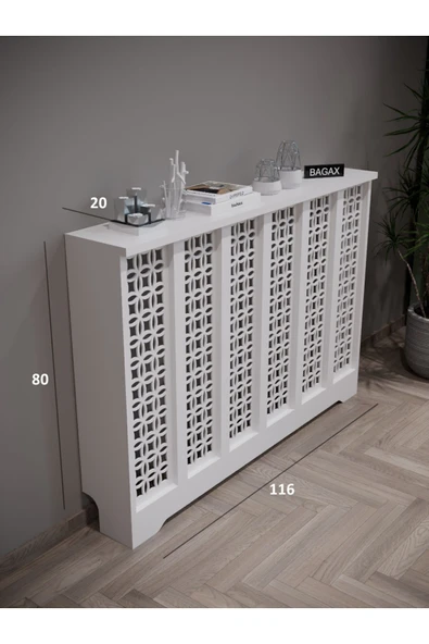 BAGAX Ayasofya Model, Beyaz Renk,iç Ölçü 116 Cm Dış Ölçü 120 Cm Petek Kaplama, Dresuar - Resim 2