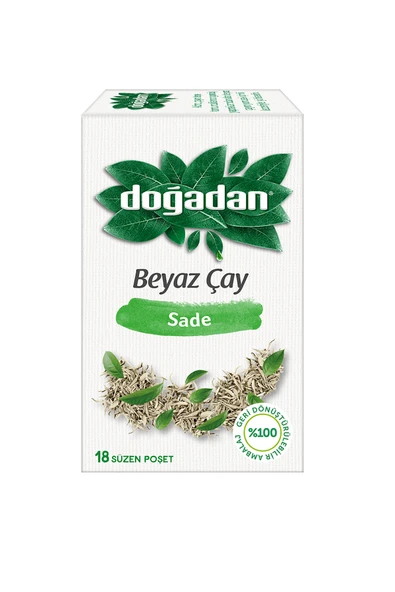 Doğadan Beyaz Çay Sade & Portakal Çiçeği 18'li x 4 Adet - Resim 2