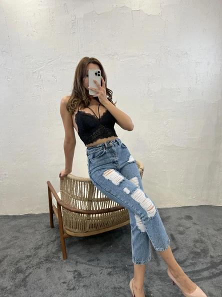 5998 KOT PANTOLONMAVİ - Resim 4