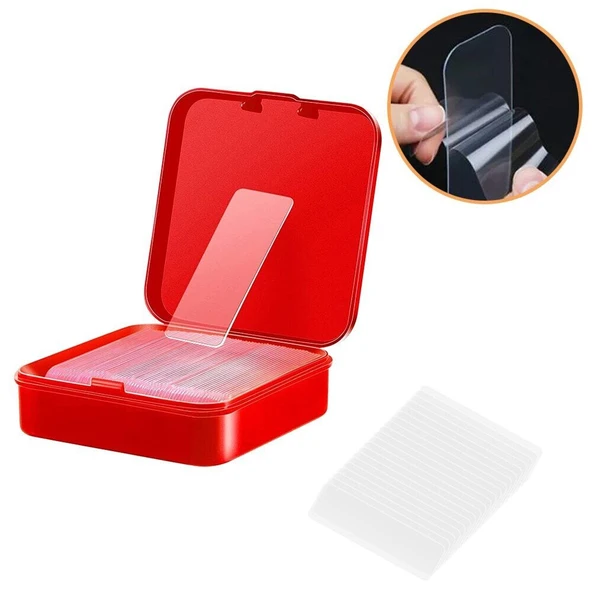 60 Parça Çift Taraflı Tekrar Kullanılabilir Yapışkan Bantlar - Resim 3