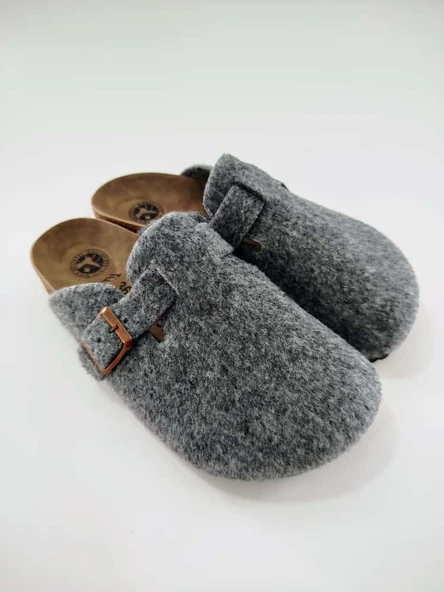 BİRKENSTOCK BOSTON KEÇE TERLİK GRİ - Resim 2