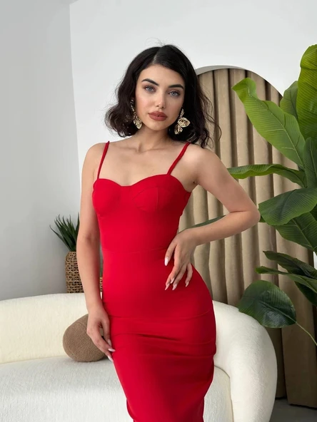 Chatelet Askılı Kalem Elbise - Resim 5