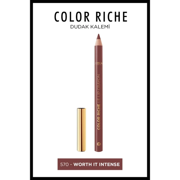 L'Oréal Paris Color Riche Dudak Kalemi - 570 Worth It Intense ürün görseli 1
