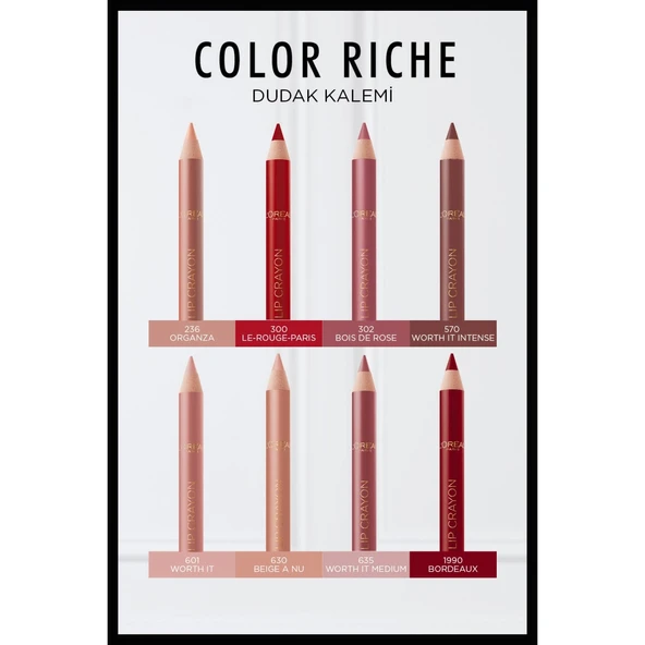 L'Oréal Paris Color Riche Dudak Kalemi - 570 Worth It Intense - Resim 4