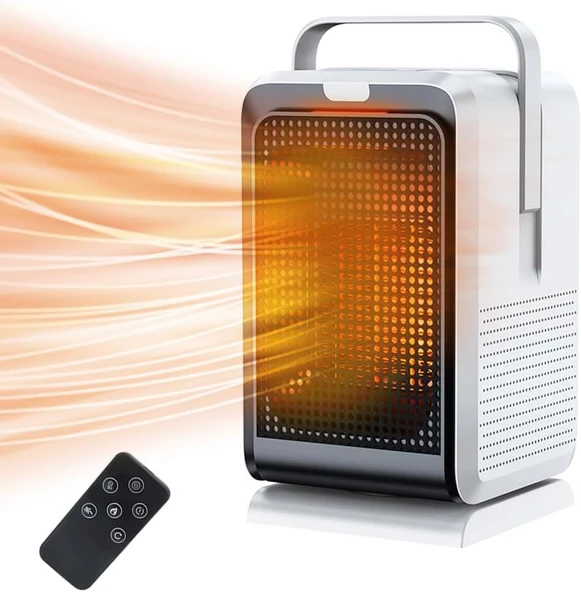 İç Mekan Kullanımı için Isıtıcı 90 Derece Salınımlı ECO Taşınabilir Isıtıcı Devrilme ve Aşırı Isınma Koruması 4 Modlu 1000W PTC Seramik Elektrikli Isıtıcı ürün görseli 1