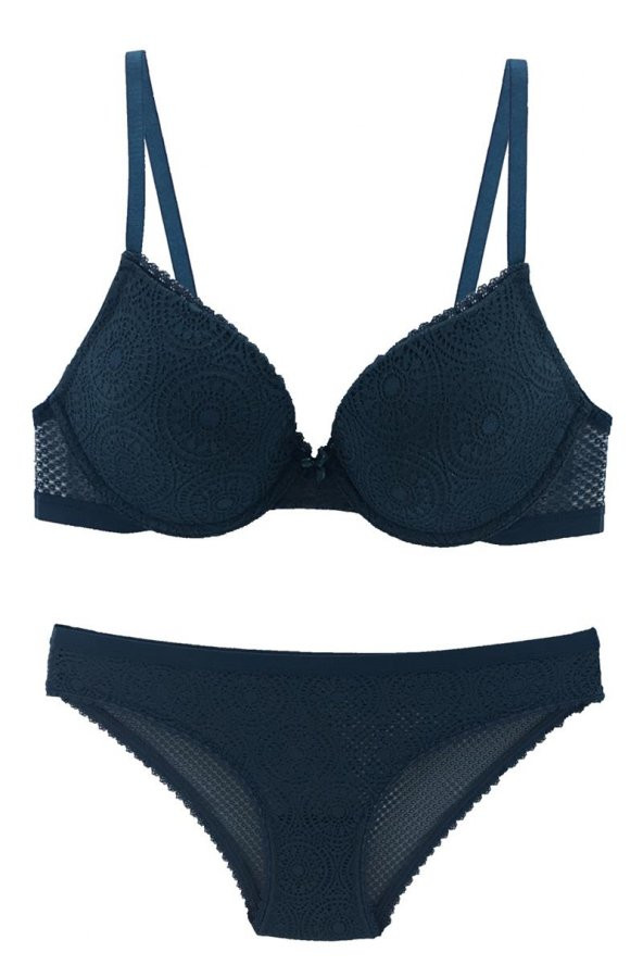 Pierre Cardin 4786 Lyon Double Push Up Sütyen Takımı - Pudra - 2