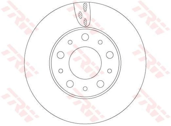 Fiat On Fren Disk Aynası Boxer III Jumper III Ducato III 14q (15 Jant) / (cap: 280mm Kalınlık: 28mm) - Trw Df6918s ürün görseli