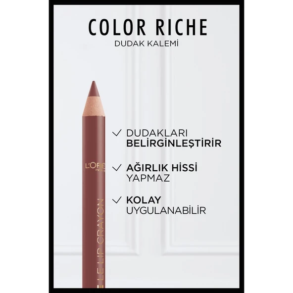 L'Oréal Paris Color Riche Dudak Kalemi - 570 Worth It Intense - Resim 2
