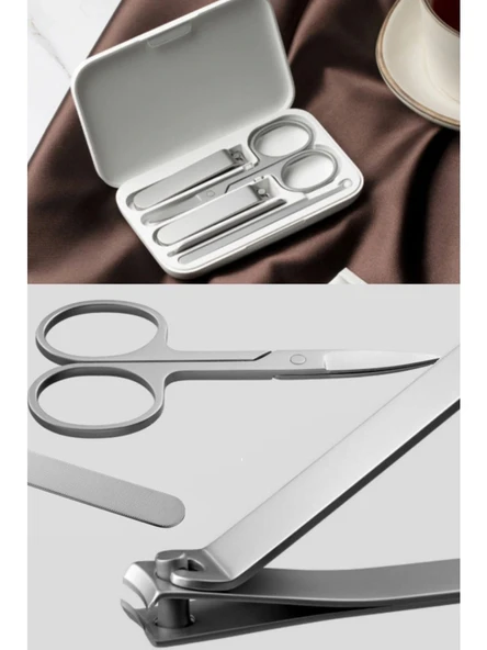 Mija Mijia Profesyonel Tırnak Bakım Seti Pedikür Manikür Seti + 2 Adet Tırnak Makası Paslanmaz Çelik - Resim 3