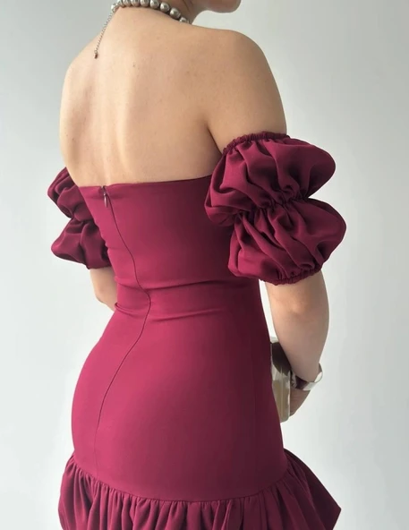 Peyda Straplez Elbise - Resim 8