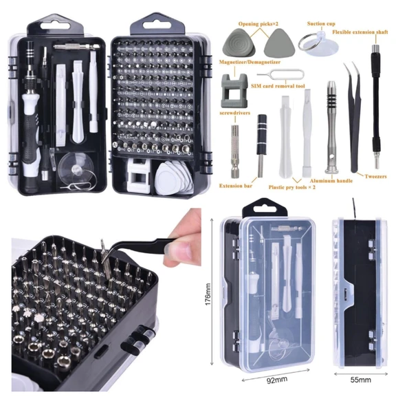 WELLHİSE WH-90 115 PARCA TORNAVİDA SETİ ürün görseli