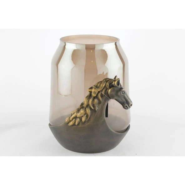 Mikasa Moor Mikasa MoorSmoke Cam At Figürlü Mumluk 12x31cm ürün görseli