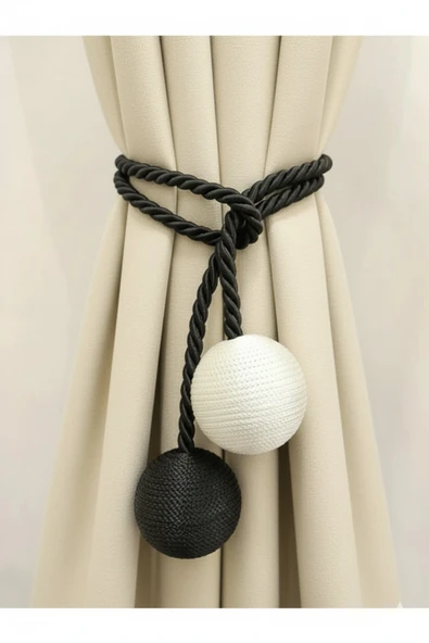 MMTHOME İki Toplu Yan Bağlama Fon Perde Toplama Aparatı ürün görseli 1