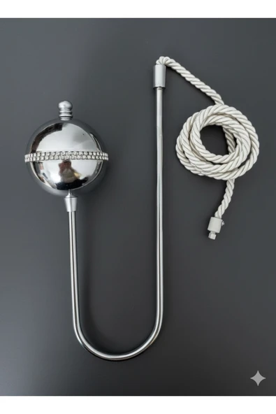 MMTHOME Kornişe Takılan Metal Kolbağı Perde Aksesuarı 1 Adet (Duvar Delmeden Kolay Montaj) - Resim 2