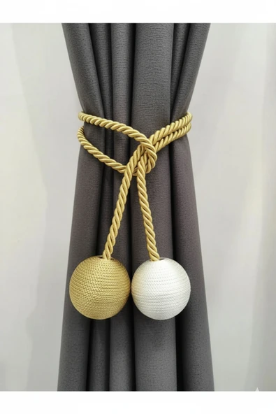 MMTHOME İki Toplu Yan Bağlama Fon Perde Toplama Aparatı ürün görseli 1