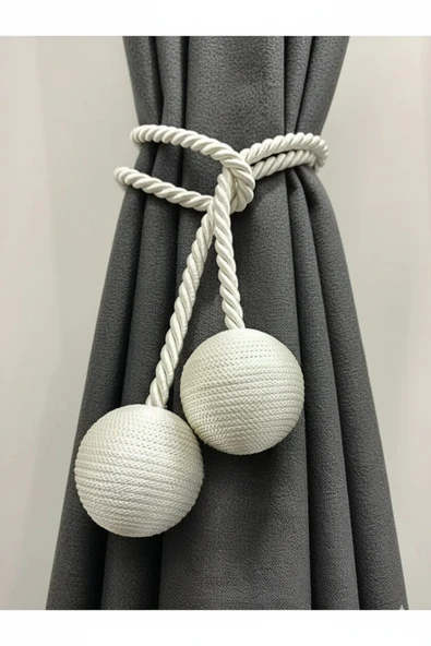 MMTHOME İki Toplu Yan Bağlama Fon Perde Toplama Aparatı - Resim 2