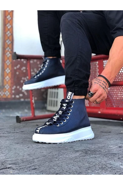 Wagoon WG03 Lacivert Erkek Yarım Bilek Bot ürün görseli