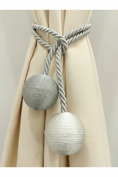 MMTHOME İki Toplu Yan Bağlama Fon Perde Toplama Aparatı - Resim 2