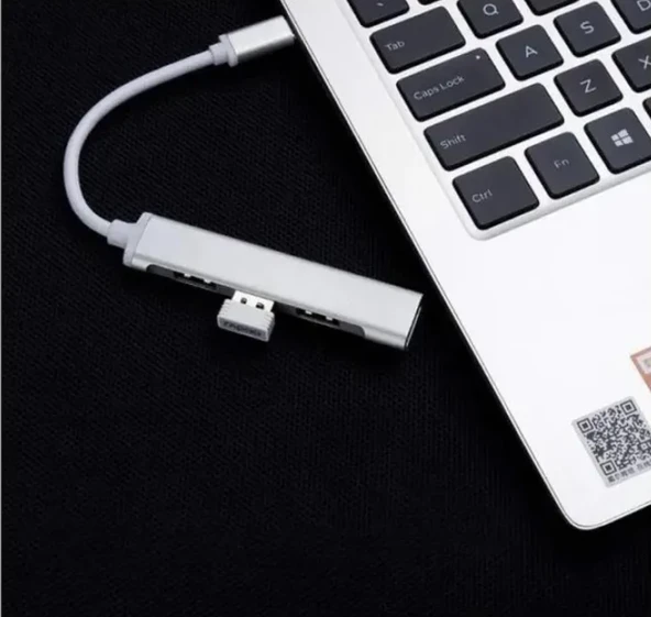TYPE-C TO USB HUB 4 PORT ÇOKLAYICI MACBOOK İLE UYUMLU ÇOĞALTICI - Resim 3