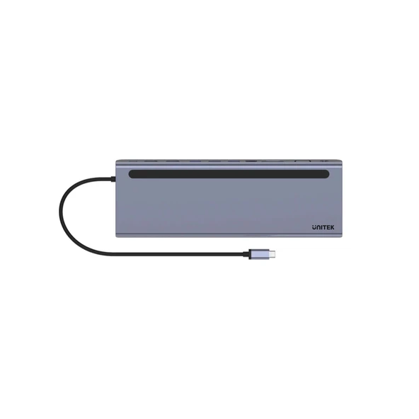Unitek D1022B Laptop Docking Station - USB-C 11-in-1 Evrensel Hub (MST & iOS Uyumlu) - Resim 3