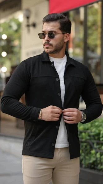 Erkek üet Ceket Gömlek - Resim 3