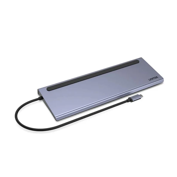 Unitek D1022B Laptop Docking Station - USB-C 11-in-1 Evrensel Hub (MST & iOS Uyumlu) - Resim 2