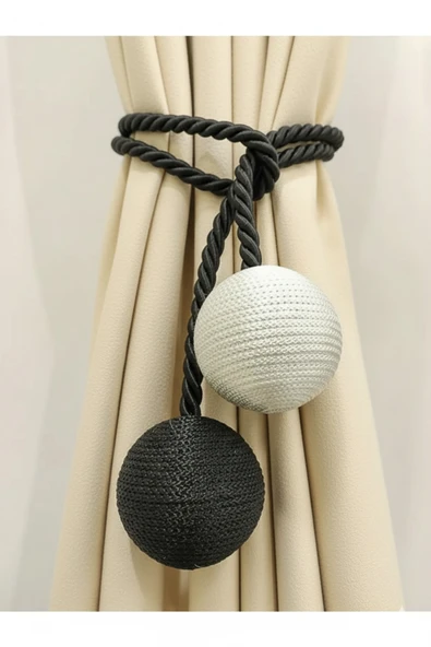 MMTHOME İki Toplu Yan Bağlama Fon Perde Toplama Aparatı - Resim 2