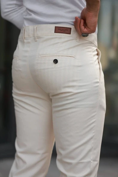 Erkek Dokuma Kumaş Pantolon - Resim 3