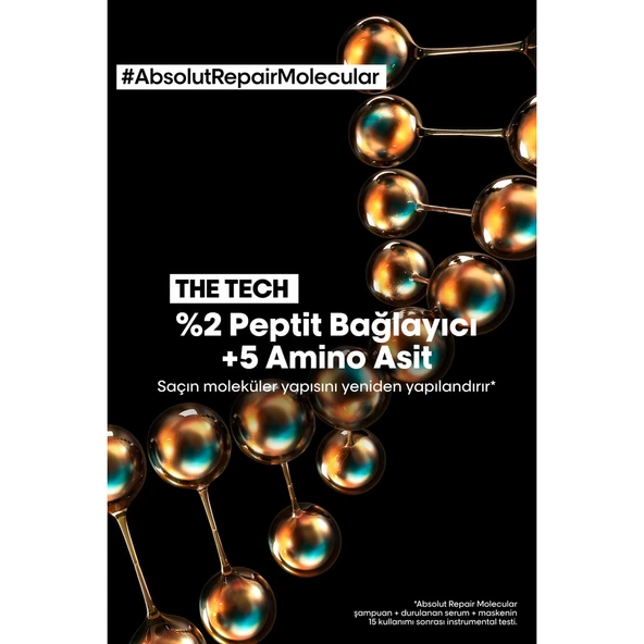 Serie Expert Absolut Repair Molecular Durulanmayan Saç Bakım Maskesi 100ml - Resim 5