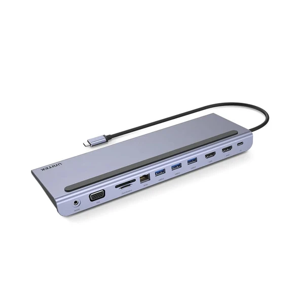 Unitek D1022B Laptop Docking Station - USB-C 11-in-1 Evrensel Hub (MST & iOS Uyumlu) ürün görseli