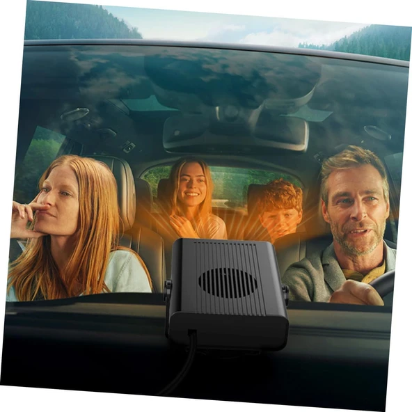Gatuida Araba Kaloriferi Usb Fanı Oto Kaloriferi 12v 150w Otomatik Buğu Çözücü Araç Ön Camı ısıtıcısı Araba Buğu Çözücü Araba Taşınabilir ısıtıcı - Resim 2