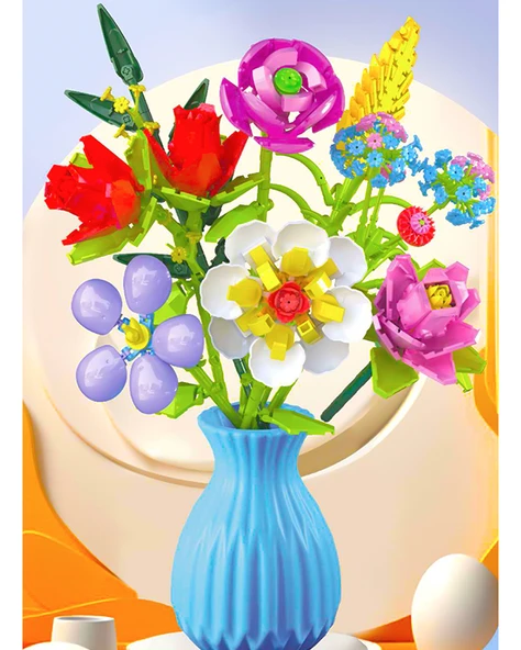 Zuanma Çiçek Buketi Yapım Seti No7 109 - Resim 3