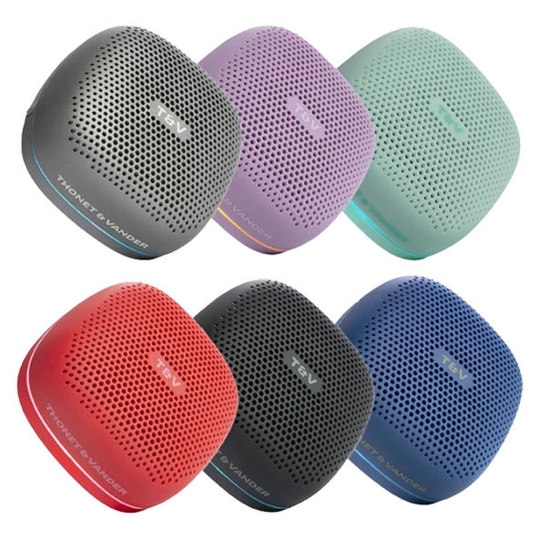 Thonet & Vander Duett 10W RMS Taşınabilir Gri Bluetooth Hoparlör HK096-03606 - Resim 5