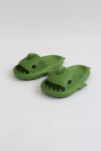 Wagoon  WG500 Köpekbalığı Haki Unisex Tam Ortopedik Terlik Shark Slides ürün görseli