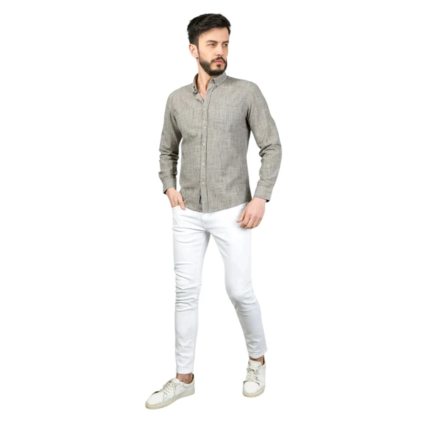 Uzun Kol Erkek Gömlek - Resim 2