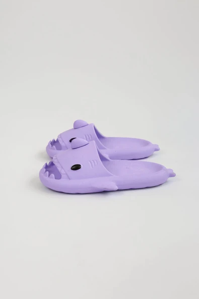 Wagoon  WG500 Köpekbalığı Mor Unisex Tam Ortopedik Terlik Shark Slides - Resim 2