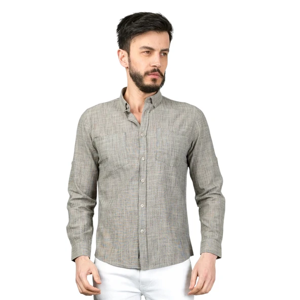 Uzun Kol Erkek Gömlek - Resim 5