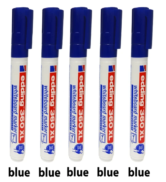 Edding 360 XL Beyaz Tahta Kalemi Mavi 5 Adet ürün görseli
