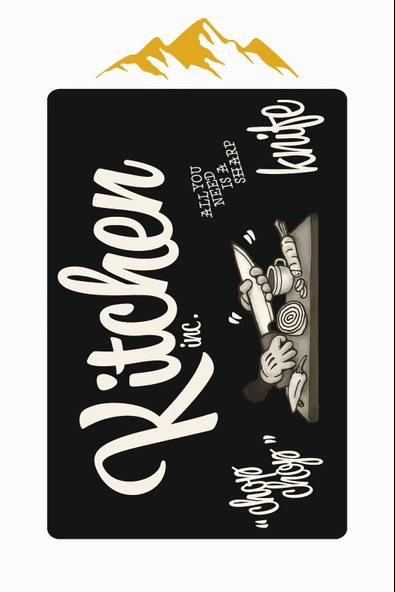 Kitchen Desenli Dijital Baskı Kaymaz Taban Mutfak Halısı H0033 Renkli 80 X 150 - Resim 3